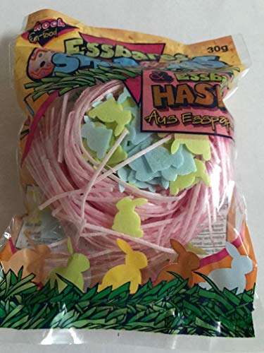 Essbares Ostergras (pink mit Osterhasen) von Hoch fun-food