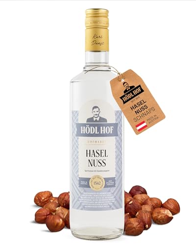 Hödl Hof Haselnuss-Schnaps 0,7L I Feiner Nuss-Schnaps mit gerösteten Haselnüssen I Hochwertiger Nussschnaps mit malzig-nussigem Aroma & sanfter Süße I Edle Spirituose 33% vol von Hödl Hof