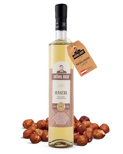 Hödl Hof Haselnuss-Likör 0,5L I Hochwertiger Likör mit Haselnüssen & Nougat I Haselnusslikör mit cremigem Nussaroma I Feinster Premium Likör I Edle Spirituose 20% vol von Hödl Hof