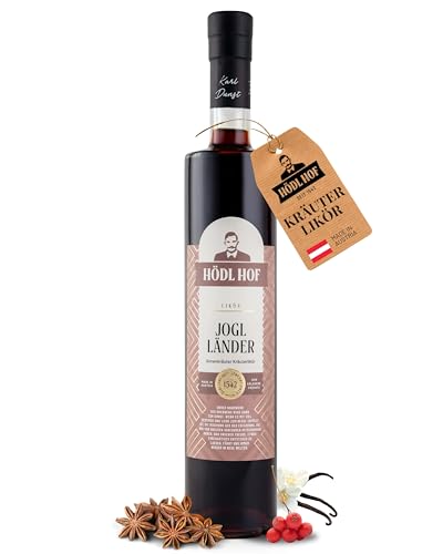 Hödl Hof Kräuter-Likör 0,5L I Hochwertiger Joglländer-Likör aus steirischen Kräutern & Blüten I Premium Kräuterlikör mit Noten von Kaffee & Vanille I Edle Spirituose 25% vol von Hödl Hof