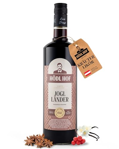 Hödl Hof Kräuter-Likör 1,0L I Hochwertiger Joglländer-Likör aus steirischen Kräutern & Blüten I Premium Kräuterlikör mit Noten von Kaffee & Vanille I Edle Spirituose 25% vol von Hödl Hof
