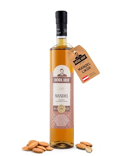 Hödl Hof Mandel-Likör 0,5L I Nussiger & Süßer Likör mit Mandeln I Hochwertiger Mandellikör mit Nuancen von Marzipan, Vanille & Cognac I Edle Spirituose 20% vol von Hödl Hof
