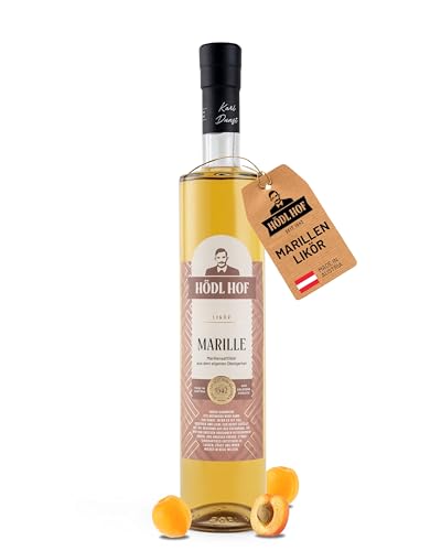 Hödl Hof Marillen-Likör 0,5L I Fruchtlikör mit Marillen aus eigenen Obstgärten I Marillenlikör mit süßen & kraftvollen Noten I Hochwertiger Obstlikör I Edle Spirituose 20% vol von Hödl Hof