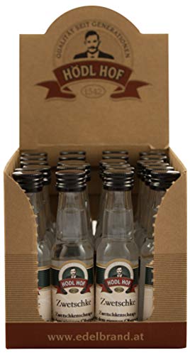 Hödl Hof Zwetschken-Schnaps Obstbrand | 38% vol. | Schnaps Klassiker | (24x20 ml) von Hödl Hof