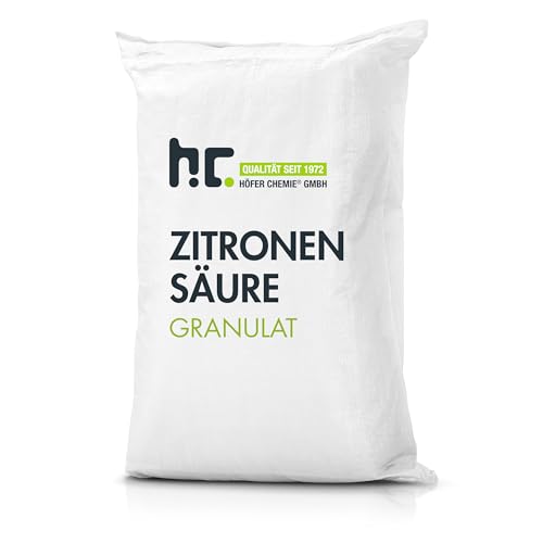 Höfer Chemie 4 x 25 kg Zitronensäure Granulat in Lebensmittelqualität - Entkalker, Allzweckreiniger und für DIY Pflege- & Reinigungsprodukte Höfer Chemie 4 x 25 kg Zitronensäure Granulat in Lebensmittelqualität - Entkalker, Allzweckreiniger und für DIY Pflege- & Reinigungsprodukte von Höfer Chemie