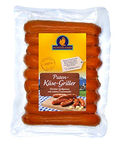 Höhenrainer Puten-Käse-Griller mit Emmentaler, 9 Stück von Höhenrainer Delikatessen GmbH