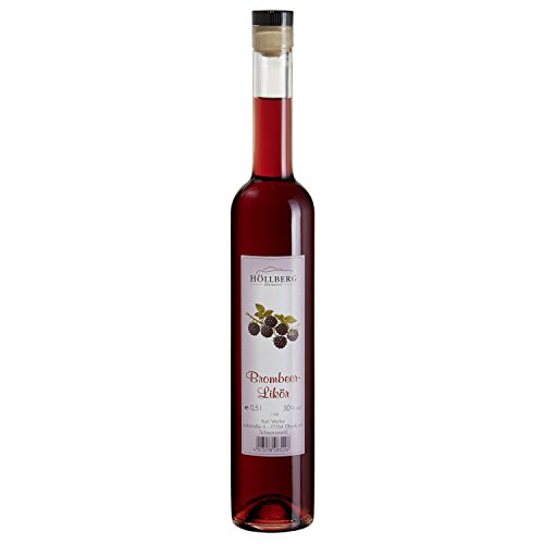 Brombeer-Likör Höllberg 30% vol., (1 x 0.5 Liter) Brombeerlikör ohne Aromastoffe von HÖLLBERG