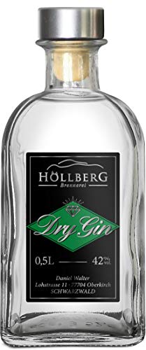 Höllberg Dry Gin 0,5 Liter 42% vol. | Edler Dry Gin aus Deutschland | Ein perfekte Geschenk von HÖLLBERG