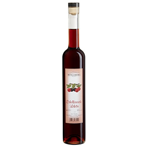 Edelkirschlikör Höllberg 30% vol., (1 x 0.5 l) Kirsch-Fruchtsaftlikör von HÖLLBERG
