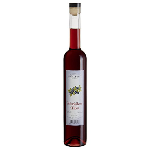 Heidelbeer-Likör Höllberg 30% vol., (1 x 0.5 Liter) Heidelbeer-Likör ohne Aromastoffe von HÖLLBERG