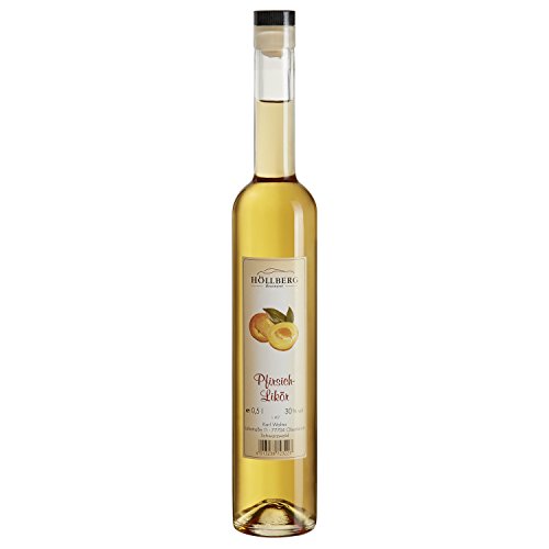 Pfirsich-Likör Höllberg 30% vol., (1 x 0.5 Liter) edler Fruchtlikör ohne Aromastoffe von HÖLLBERG