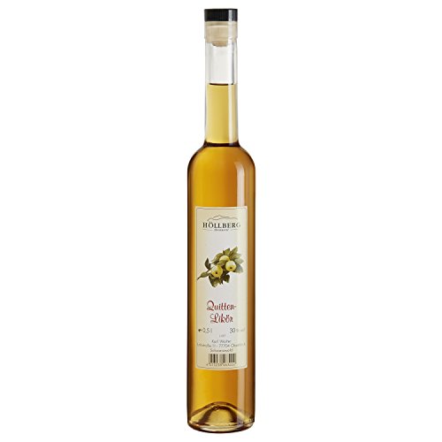 Quitten-Likör "Höllberg" 30% vol., (1 x 0.5 Liter) Quittenlikör ohne Aromastoffe von HÖLLBERG