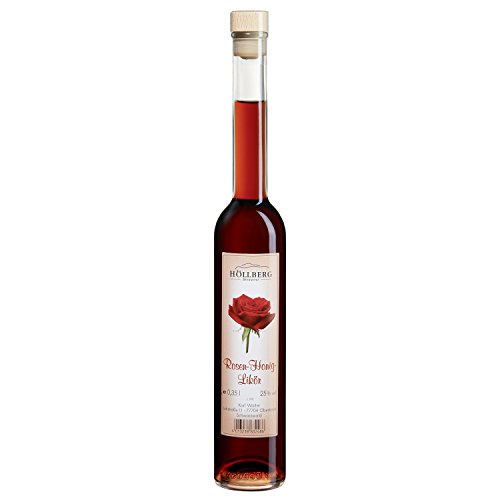 Rosen-Honig-Likör"Höllberg" 25% vol, (1 x 0.35 l) naturbelassener Likör ohne Aromastoffe von HÖLLBERG