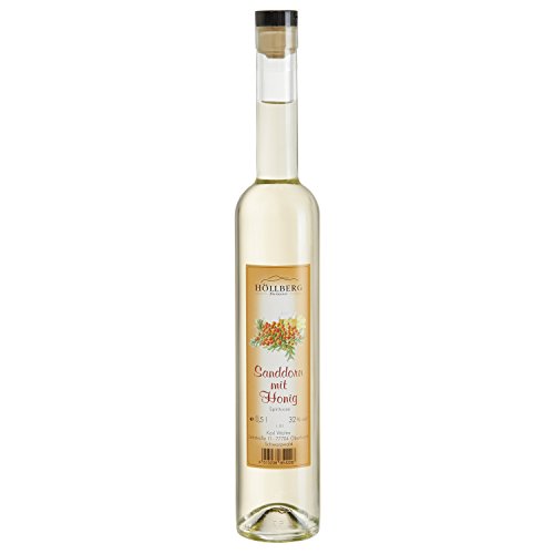 Sanddorn-Geist mit Honig Höllberg 32% vol., (1 x 0.5 Liter) Obstbrand ohne Aromastoffe von HÖLLBERG
