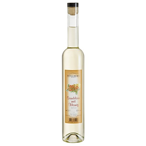 Sanddorn-Geist mit Honig Höllberg 32% vol, (1 x 0.5 Liter) Obstbrand ohne Aromastoffe von HÖLLBERG