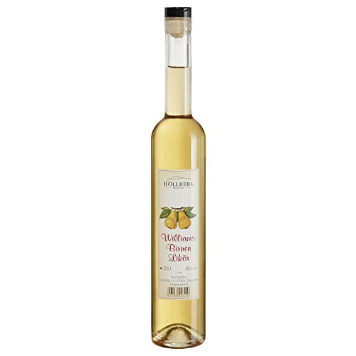Williams-Birnen Likör Höllberg 30% vol., (1 x 0.5 Liter) edler Fruchtlikör ohne Aromastoffe von HÖLLBERG