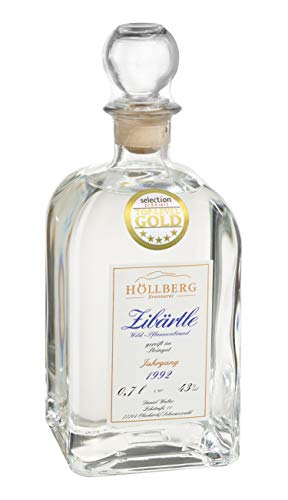 Zibärtle Carré "Höllberg" 43% vol., Jahrgang 1992, 0.7l - höchste internationale Auszeichnung (Gold Top Level) | Premium Obstbrand | Edelbrand aus Familienbrennerei von HÖLLBERG