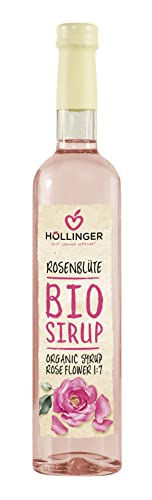 Höllinger Bio Rosenblütensirup, 6er Karton 0.5L Glas von Höllinger