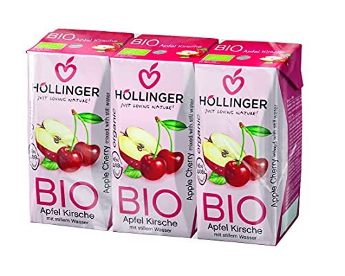 Höllinger BIO Schulsaft Apfel-Kirsche 3x200ml, 600 ml von Höllinger