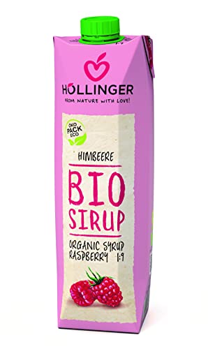 Höllinger Bio Himbeersirup, 6x1L Tetra von Höllinger