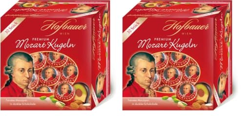 Hofbauer Wien Mozartkugeln Zartbitter Box 600g (30 Stk.) (Packung mit 2) von Hofbauer Wien