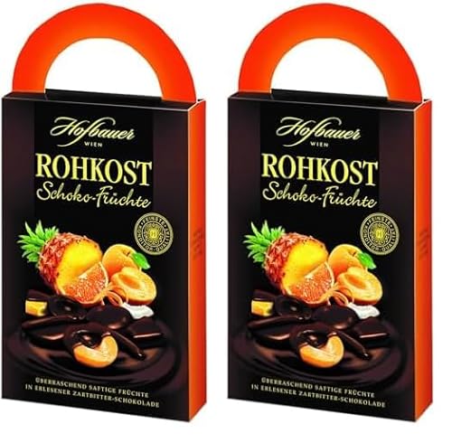 Hofbauer Wien Schokolierte Früchte, 500 g (Packung mit 2) von Hofbauer Wien