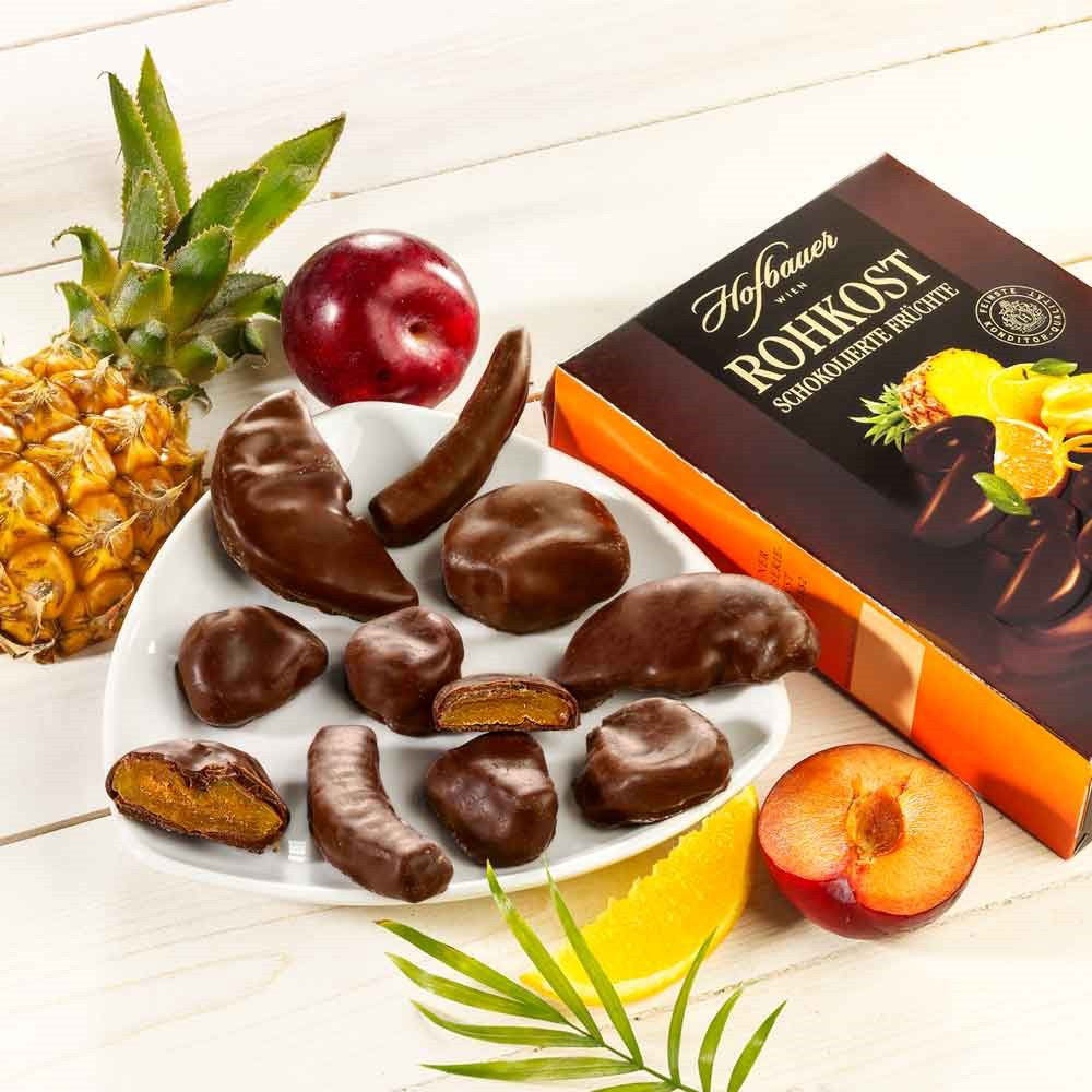 Schokolierte Früchte Schokolierte Früchte von Hofbauer