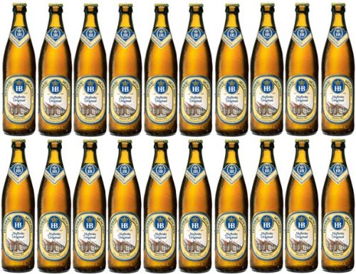 Hofbräuhaus München Hell (20x0,5 l), inkl. 1,60 € Pfand, MEHRWEG von Hofbräu München