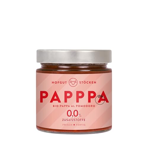 Hofgut Stöcken | PAPPPA Bio-Pappa al Pomodoro | Italienische Tomatensuppe | Vegan & Ohne Zusatzstoffe (330ml, Tomaten) von Hofgut Stöcken