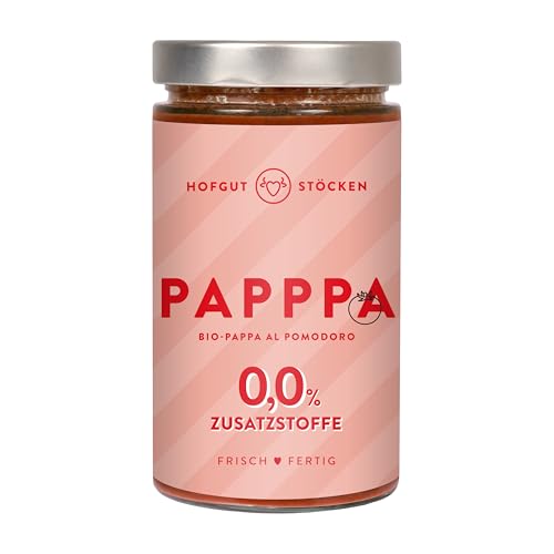 Hofgut Stöcken | PAPPPA Bio-Pappa al Pomodoro | Italienische Tomatensuppe | Vegan & Ohne Zusatzstoffe (620ml, Tomaten) von Hofgut Stöcken