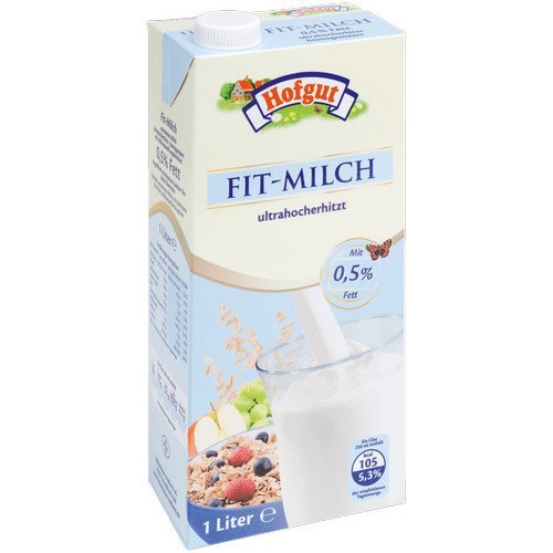 Hofgut haltbare Fit-Milch 0,5% - 12 x 1 Ltr. von Hofgut
