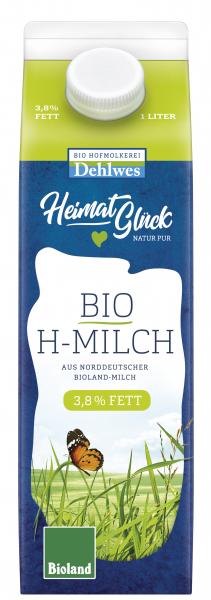 Dehlwes Bio H-Milch 3,8% Dehlwes Bio H-Milch 3,8% von Hofmolkerei Dehlwes