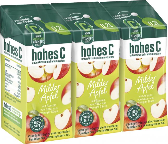 Hohes C Milder Apfel Trinkpäckchen von Hohes C