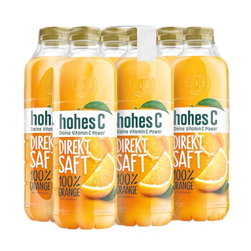 hohes C Direktsaft Orange 6x 0,85l, 100% Direktsaft, 100% natürliches Vitamin C, vegan hohes C Direktsaft Orange 6x 0,85l, 100% Direktsaft, 100% natürliches Vitamin C, vegan von Hohes C