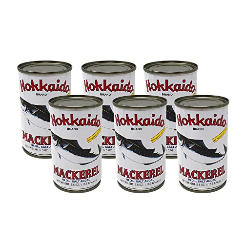 Hokkaido Makrele in Öl, 156 ml, 6 Stück Hokkaido Makrele in Öl, 156 ml, 6 Stück von Hokkaido