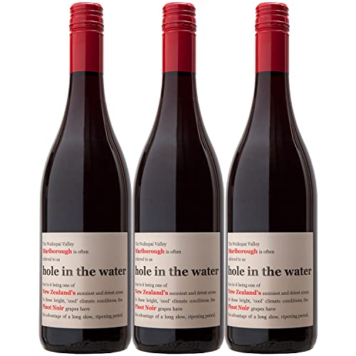 Konrad Wines Hole in the Water Pinot Noir Rotwein Wein trocken Neuseeland I Visando Paket (3 x 0,75l) von Hole In The Water