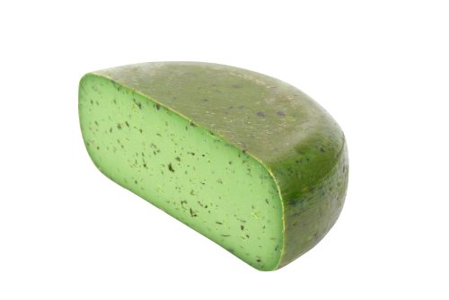 Grünes Pesto Käse | Premium Qualität | Halber Käse - 2,3 kilo von Holländisch Gouda Käse