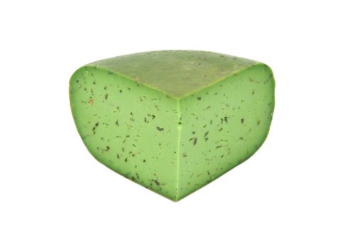 Grünes Pesto Käse | Premium Qualität | Viertel Käse - 1,1 kilo von Holländisch Gouda Käse