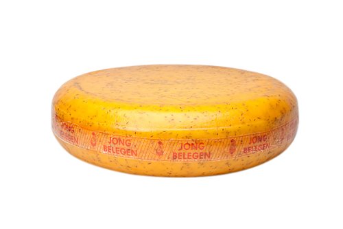 Jung gereifter Kümmelkäse | Premium Qualität | Ganzer Käse - 11 kilo von Holländisch Gouda Käse
