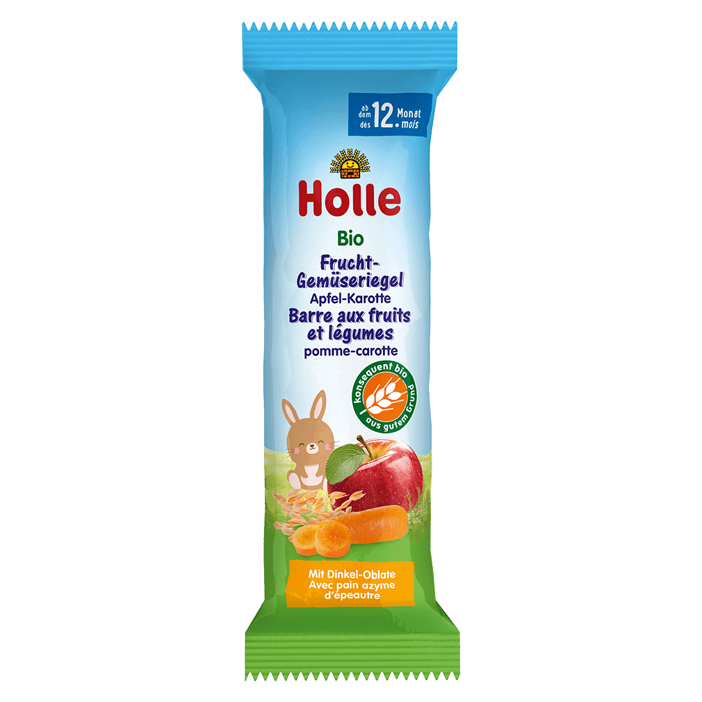 Bio Frucht-Gemüseriegel Apfel-Karotte von Holle