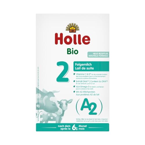 HOLLE BABYFOOD: Bio A2 Folgemilch - 2 Karton 400g (10er Pack) von Holle