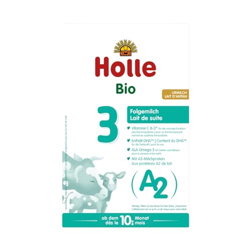HOLLE BABYFOOD: Bio A2 Folgemilch - 3 Karton 400g (1er Pack) von Holle
