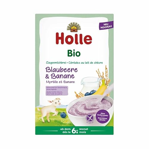 HOLLE BABYFOOD: Ziegenmilchbrei - Blaubeere & Banane 200g (Blaubeere & Banane, 200g) von Holle