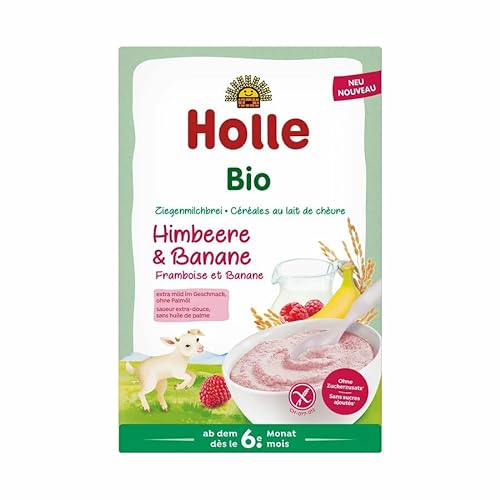 HOLLE BABYFOOD: Ziegenmilchbrei - Himbeere & Banane 200g (Himbeere & Banane, 200g) von Holle