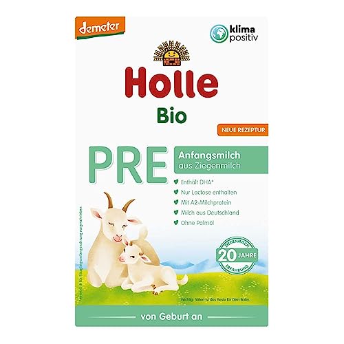 Holle Babyfood Bio Anfangsmilch, PRE aus Ziegenmilch von Geburt an, 400g (4) von Holle