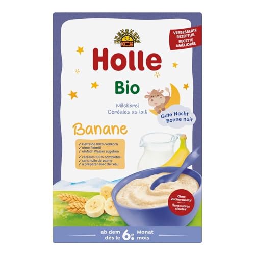 Holle Babyfood - Bio Milchbrei - Banane 250g - Gute Nacht von Holle