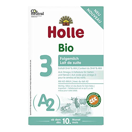 Holle Bio A2 Folgemilch 3, Karton, 400g von Holle