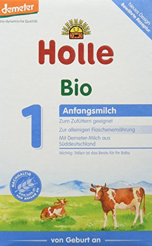 6 x HOLLE Bio Säuglings Milchnahrung 1 - 6 x 400 g Pulver - Vorteilspaket von Holle