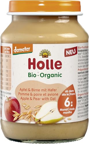 Holle Bio Apfel & Birne mit Hafer (2 x 190 gr) von Holle
