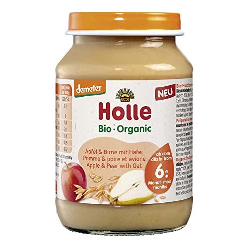 Holle Bio Apfel & Birne mit Hafer (2 x 190 gr) von Holle